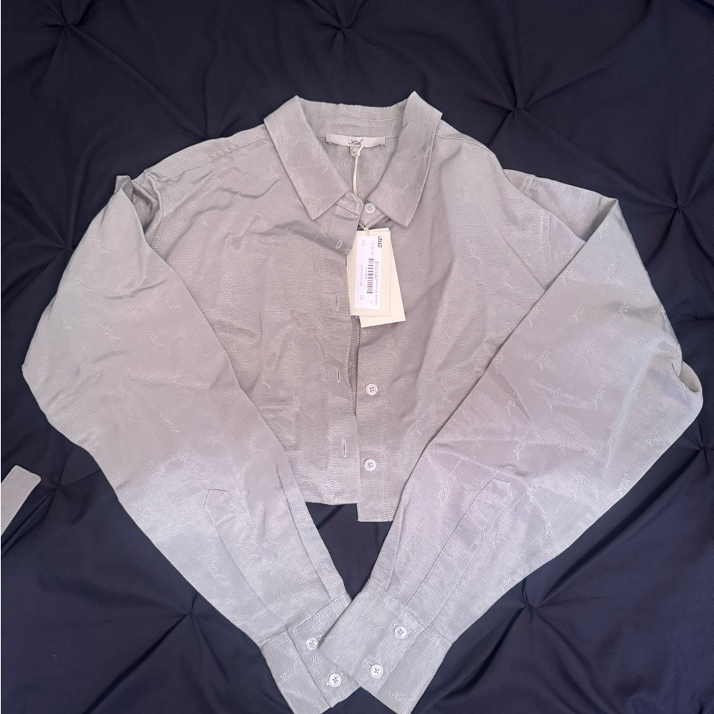 Kith Gray Button Down Shirt for Women